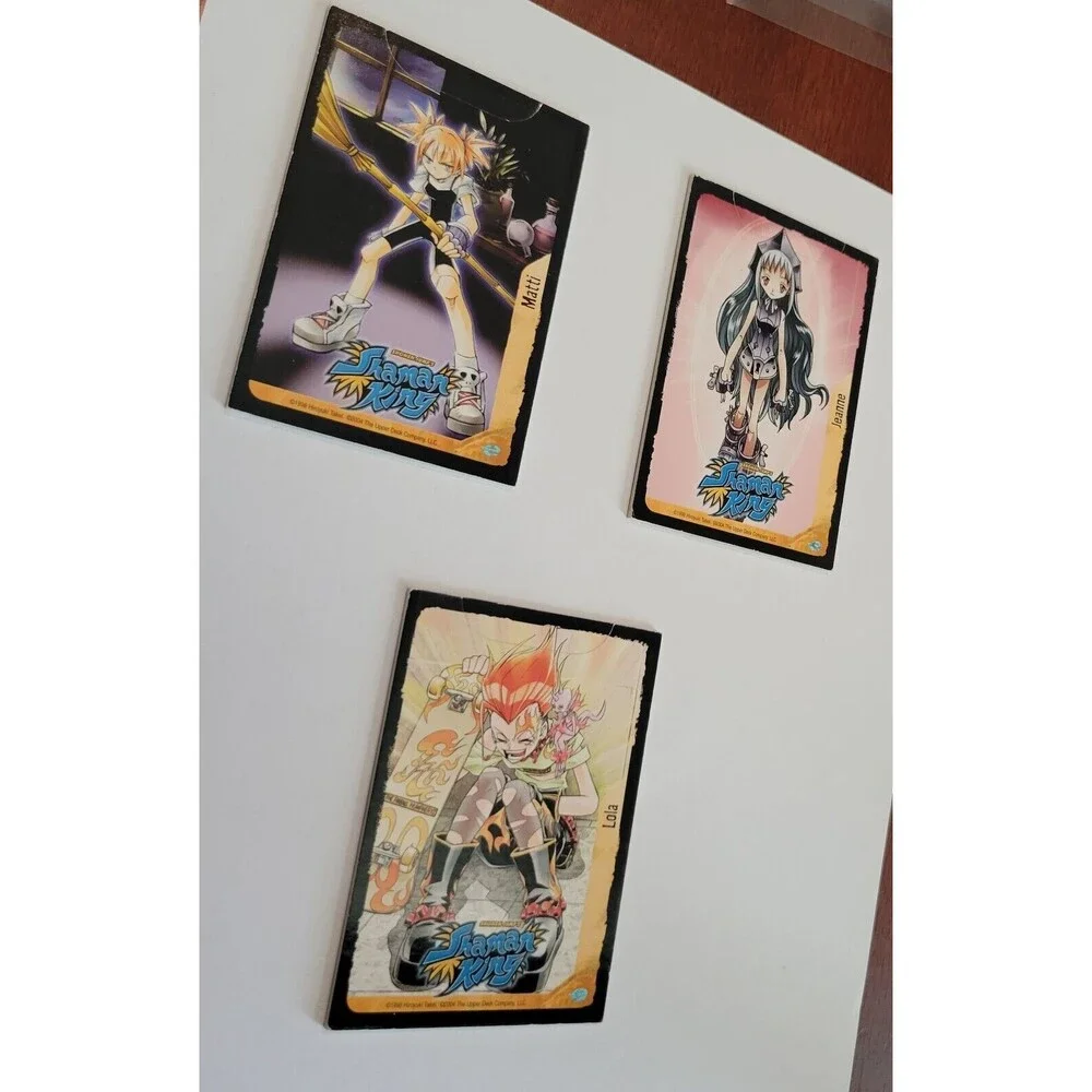 2004 Upper Deck Shonen Jump's Shaman King Matti, Jeanne, and Lola Lot of 3 Cards